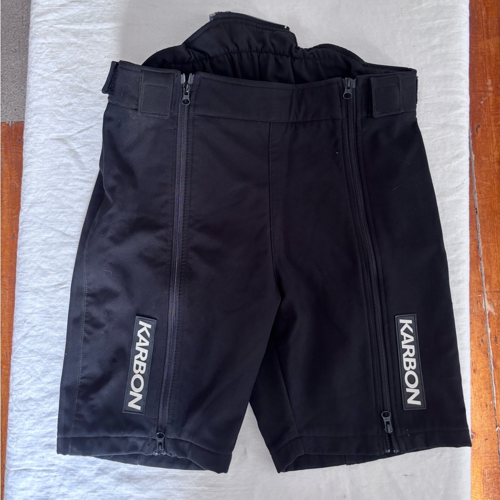 Karbon Gravity Race Shorts Black Size Medium No Bib Adjustable Waist